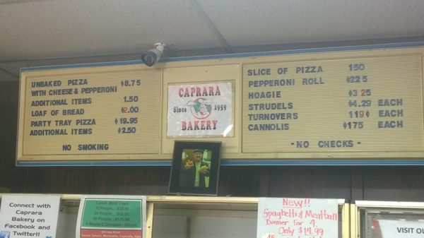 Menu photo 2 Caprara Bakery Southgate, MI