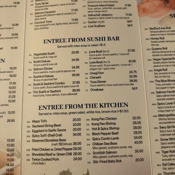 The Blue Blossom - Entree menu - Japanese Near Me - New York, New York The Blue Blossom - Entree menu - Japanese Near Me - New York, New York