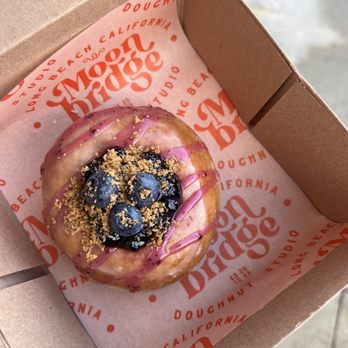 Moonbridge Doughnut Studio - Blueberry donut - Donuts Near Me - Long Beach, California Moonbridge Doughnut Studio - Blueberry donut - Donuts Near Me - Long Beach, California
