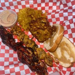 Pinch-Ito - Pinchos de Pollo y Camarones con Arañitas / Chicken & Shrimp Kebabs with Shredded Plantain Fritters