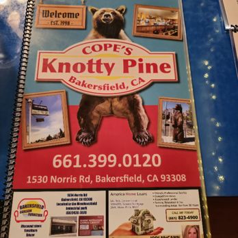 Cope's Knotty Pine Cafe - menu - Breakfast & Brunch Near Me - Bakersfield, California Cope's Knotty Pine Cafe - menu - Breakfast & Brunch Near Me - Bakersfield, California