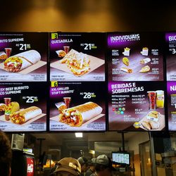 Taco Bell - O cardápio