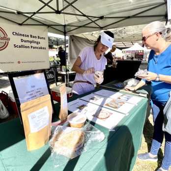 Delray Beach GreenMarket - Chinese dumplings in bell buns, homemade hand created and very tasty - Farmers Market Near Me - Delray Beach, Florida
