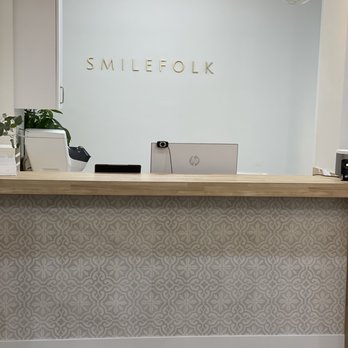 Smilefolk - Reception, love the tiled desk! - General Dentistry Near Me - Weston, Florida