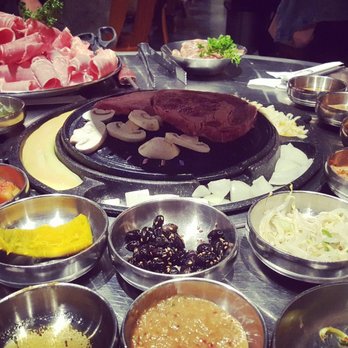 Daebak Korean BBQ - Beef combo for 4: ribeye, brisket and short rib - Korean Near Me - Chicago, Illinois
