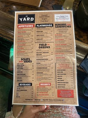 Menu photo 5 The Yard Pittsburgh, PA