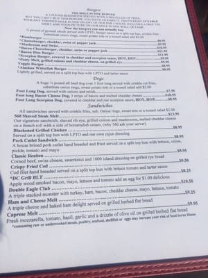 Menu photo 4 DC Bar & Grill Fountain Hills, AZ Menu photo 4 DC Bar & Grill Fountain Hills, AZ
