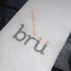 Bru - Napkin. A lot of thought has clearly gone into the design of the place :)