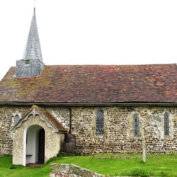 Greatham Church - The church fro the church gate.