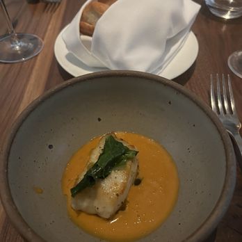 Friday Saturday Sunday - Halibut with coco bread - New American Near Me - Philadelphia, Pennsylvania Friday Saturday Sunday - Halibut with coco bread - New American Near Me - Philadelphia, Pennsylvania