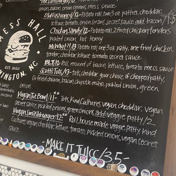 Mess Hall - Menu - Burgers Near Me - Wilmington, North Carolina
