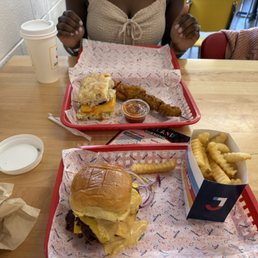 The Joyburger Crinkle Fries Dipstick Bacon, Egg and Cheese Biscuit The Joyburger Crinkle Fries Dipstick Bacon, Egg and Cheese Biscuit