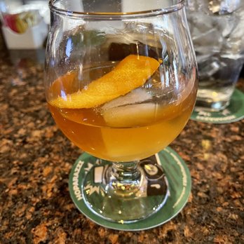Charleston's - Peach Old Fashioned - American Near Me - Oklahoma City, Oklahoma