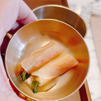 Kunjip Tofu - Bell paper wrapped in a radish - Korean Near Me - Mountain View, California
