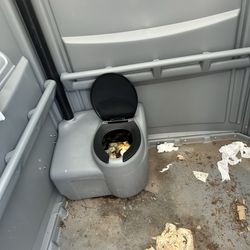 Rosaryville State Park - Portable bathroom at trail heads while regular bathrooms are closed.