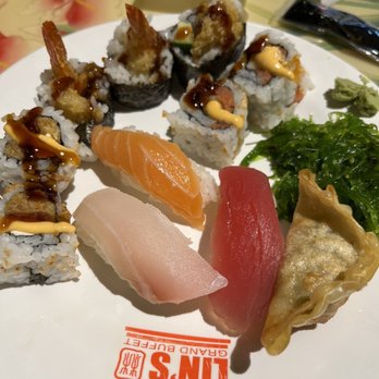 Lin’s International Buffet - Sushi and seaweed salad - Buffets Near Me - Selma, Texas