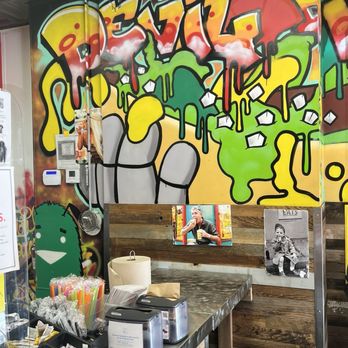 Devil Dawgs-Gold Coast - Devil dawgs wall art - Hot Dogs Near Me - Chicago, Illinois Devil Dawgs-Gold Coast - Devil dawgs wall art - Hot Dogs Near Me - Chicago, Illinois