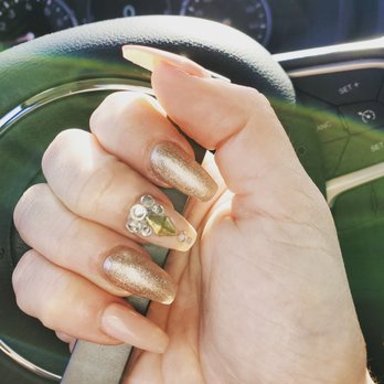 LD Nail - One of my favorite LD manicures. I brought my own nail gems. - Nail Salons Near Me - Clinton Township, Michigan LD Nail - One of my favorite LD manicures. I brought my own nail gems. - Nail Salons Near Me - Clinton Township, Michigan