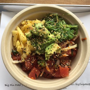 Big Fin Poke - Hawaiian original with lots of toppings. - Poke Near Me - Westbrook, Maine