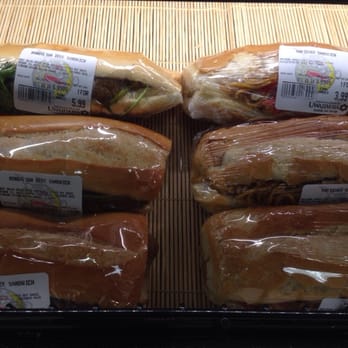 Uwajimaya - Yakisoba sandwich and Mongolian Beef sandwich...interesting. - International Grocery Near Me - Seattle, Washington