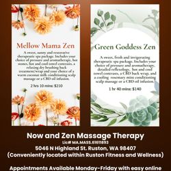 Now and Zen - May/June 2026 spa package specials!