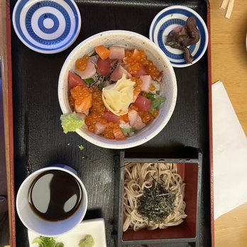 I-NABA - Chirashi and soba set - Japanese Near Me - Honolulu, Hawaii I-NABA - Chirashi and soba set - Japanese Near Me - Honolulu, Hawaii