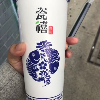 Teazzi Tea Shop - Love the paper cup. I'm all about saving the environment - Bubble Tea Near Me - Flushing, New York