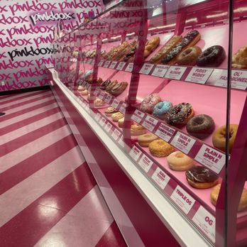 Pinkbox Doughnuts - Wall of wonder and delight! - Donuts Near Me - Las Vegas, Nevada