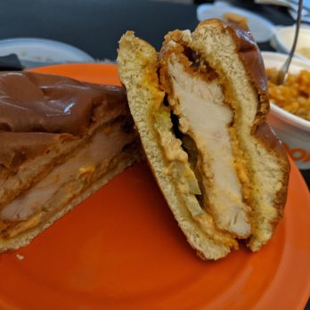 Popeyes Louisiana Kitchen - Inside chicken sandwich - Chicken Wings Near Me - Olathe, Kansas Popeyes Louisiana Kitchen - Inside chicken sandwich - Chicken Wings Near Me - Olathe, Kansas