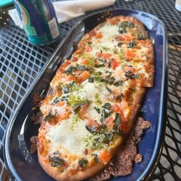 Margherita flatbread Margherita flatbread