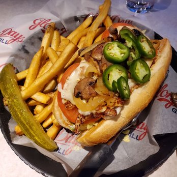 Glory Days Grill - This is the chicken cheese sandwich with jalapenos - Sports Bars Near Me - Fairfax, Virginia