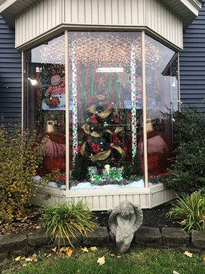 Photo of Flowers By Dewey - Martinsville, IN, US. Christmas Window Display