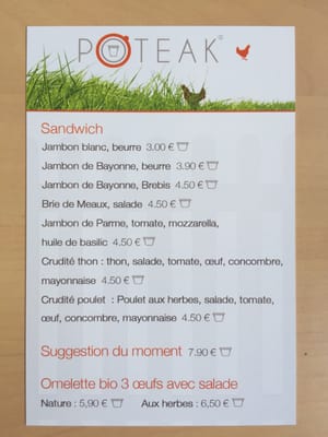 Menu photo 1 Poteak Hendaye, 64