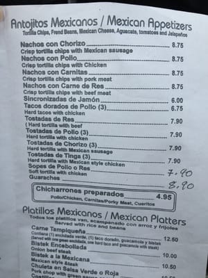 Menu photo 6 Morelos Rio Grande, NJ