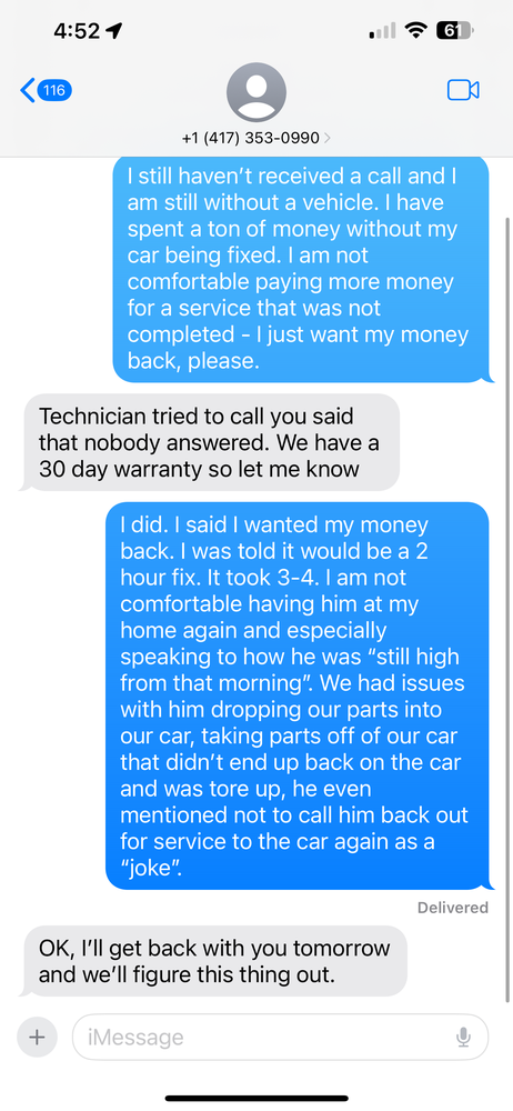 Slide of America's Same Day Service