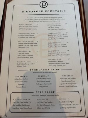 Menu photo 6 Ocean Prime Tampa, FL