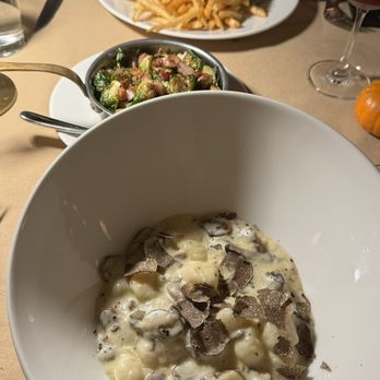The Consulate - Midtown - Gnocchi, bacon brussels sprouts, steak frites. - French Near Me - New York, New York The Consulate - Midtown - Gnocchi, bacon brussels sprouts, steak frites. - French Near Me - New York, New York