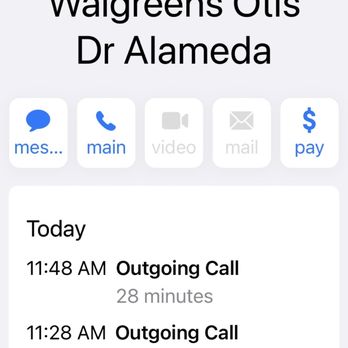 Walgreens - UNACCEPTABLE. This time was all spent on hold. They never answered. - Drugstores Near Me - Alameda, California Walgreens - UNACCEPTABLE. This time was all spent on hold. They never answered. - Drugstores Near Me - Alameda, California