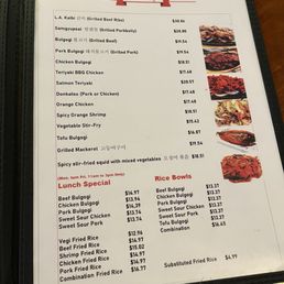 Menu & prices as of October 2025