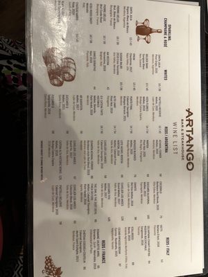 Menu photo 2 Artango Bar & Steakhouse Chicago, IL