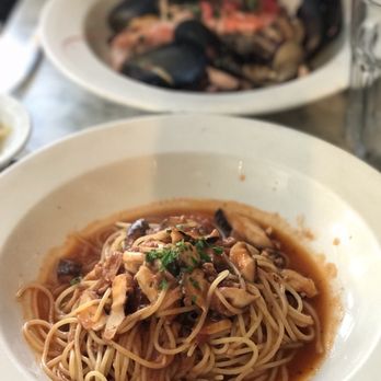 Caffe Macaroni - Grilled octopus spaghetti. A bit too salty.. - Italian Near Me - San Francisco, California Caffe Macaroni - Grilled octopus spaghetti. A bit too salty.. - Italian Near Me - San Francisco, California