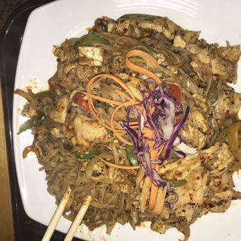 Flaming thai cafe - a plate of stir fried noodles - Thai Near Me - Troy, Michigan Flaming thai cafe - a plate of stir fried noodles - Thai Near Me - Troy, Michigan