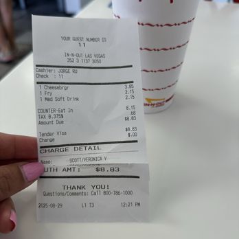 In-N-Out Burger - Fast Food Near Me - Las Vegas, Nevada