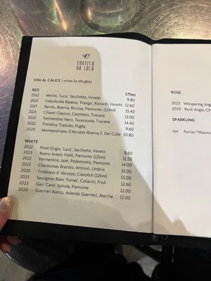 Menu photo 1 Enoteca Da Luca London, XGL
