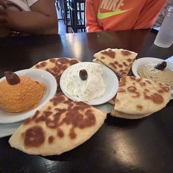 Petra Greek - Triple Dip Plate - Greek Near Me - Sacramento, California