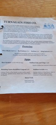 Menu photo 3 Turnagains Fish House Indian, AK