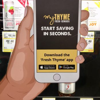 Fresh Thyme Market - Ad for their app - Farmers Market Near Me - Gahanna, Ohio