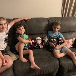 My kids with their haul!
