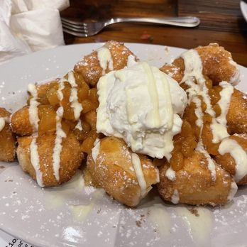 Slackwater - Riverwoods - Seasonal peach beignets - Pizza Near Me - Provo, Utah Slackwater - Riverwoods - Seasonal peach beignets - Pizza Near Me - Provo, Utah