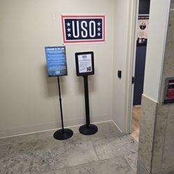 Small entrance downstairs from security gate